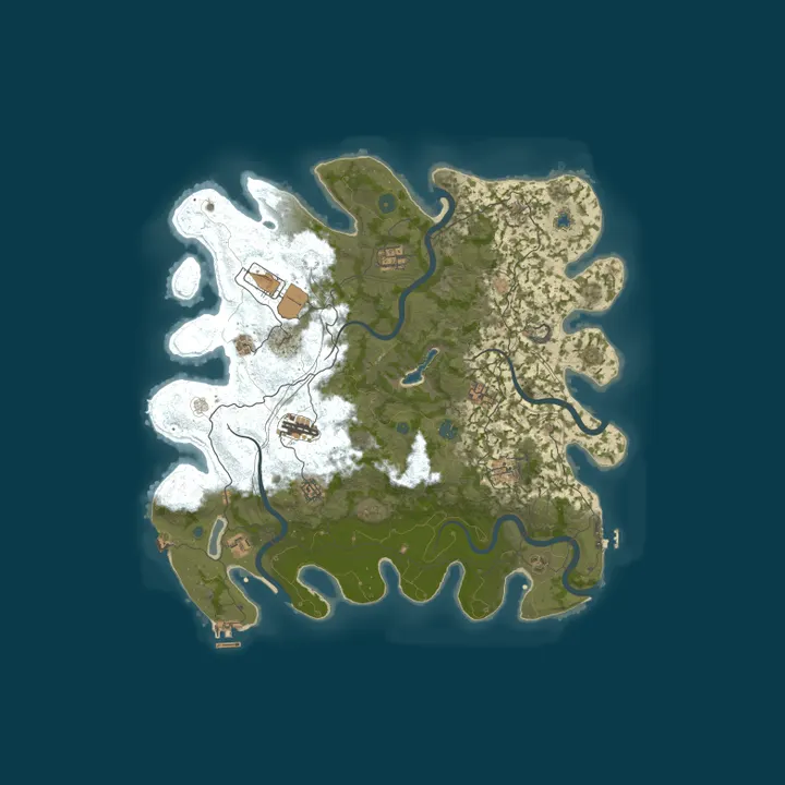 Map of [TW] AixWalker [ PVE | 3X | Raidable Bases | Events ]