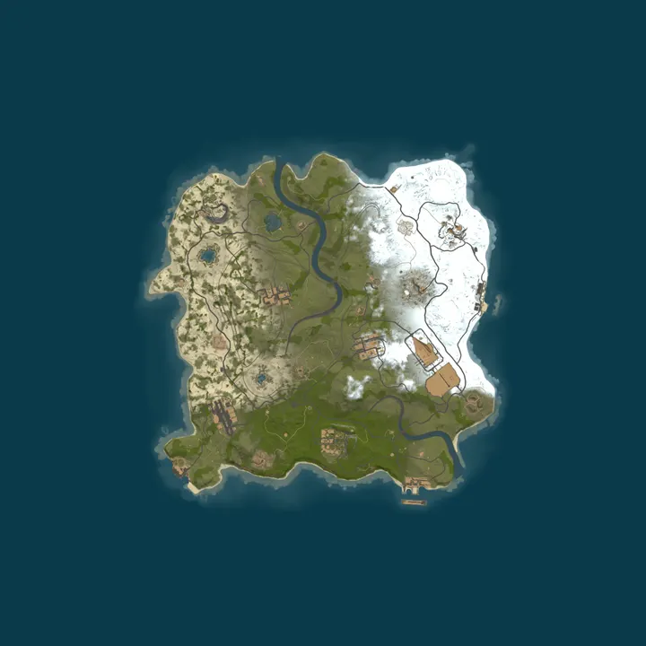 Map of [LATAM]  | RustField Vanilla Wipe Ful 09/10