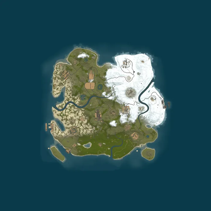 Map of A Shockbyte Rust Server