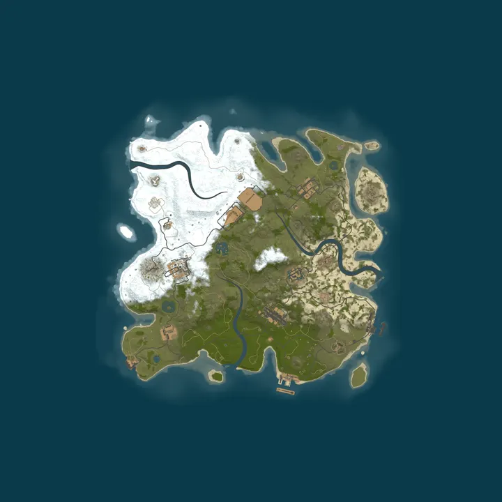Map of A Shockbyte Rust Server