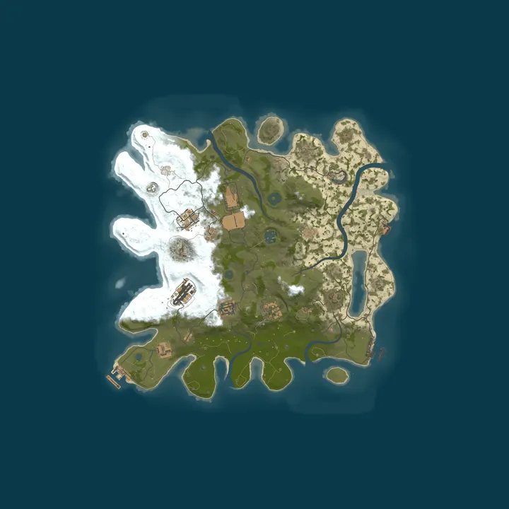 Map of RUSTWORLD.CC [AU] Sydney - Main | Monthly/PvP | Wiped: 10/01