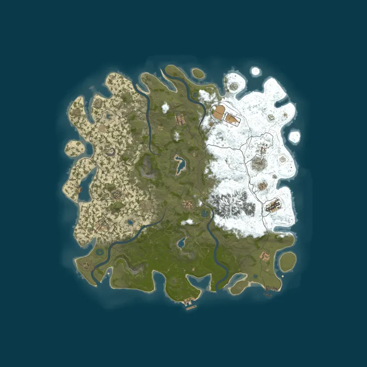 Map of Rust Gaming Nation | Achievement Unlock | PvE