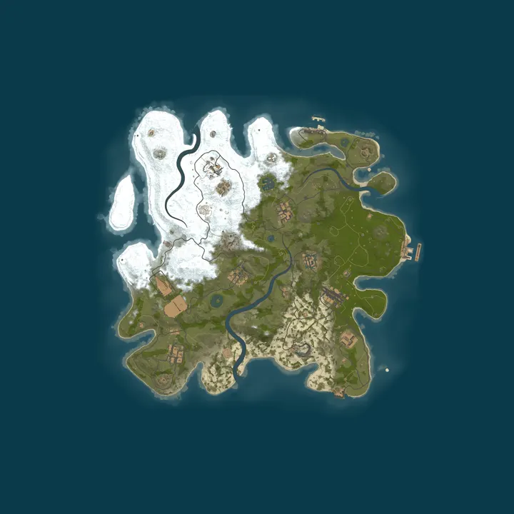 Map of WorkingManRust| EU | 1.5x | Solo/Duo/Trio|