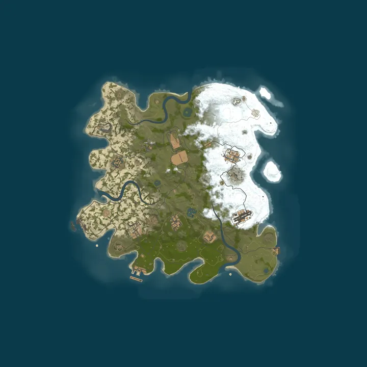Map of Mamkalo RUST Solo/Duo/Trio 2x Vanilla