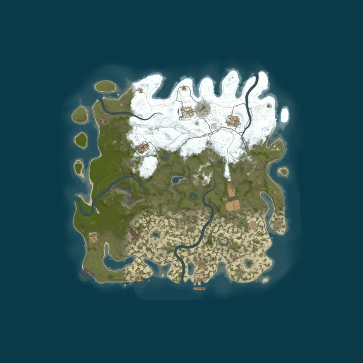 Map of EU RustRevolt 2x Monthly Solo/Duo/Trio|No BP Wipes|NoobFriendly