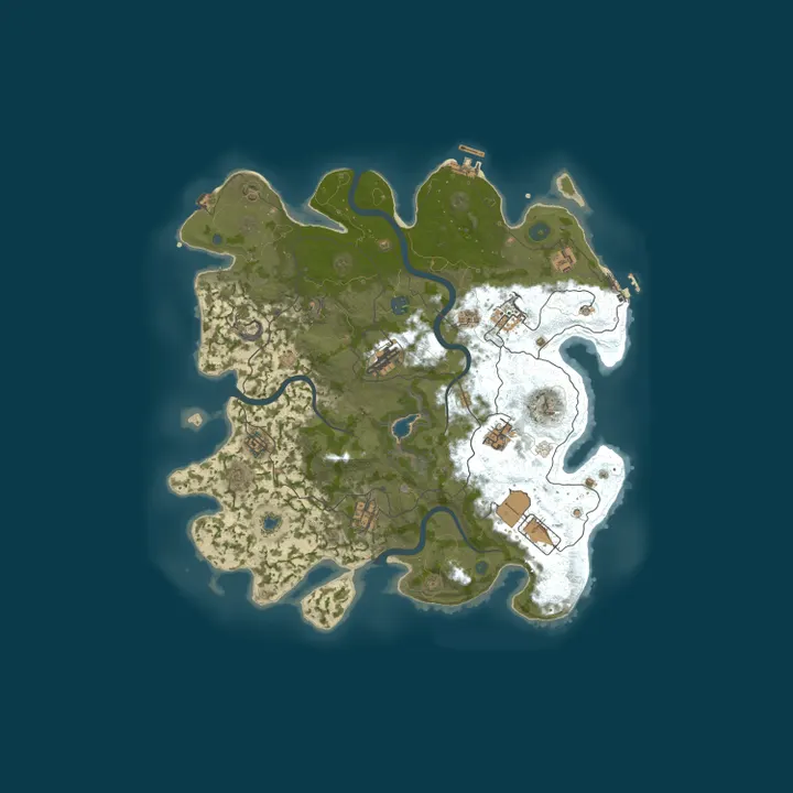 Map of Rust Server
