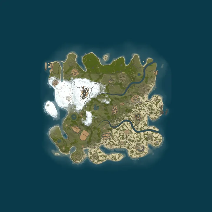 Map of Rust Server, 30x, JP