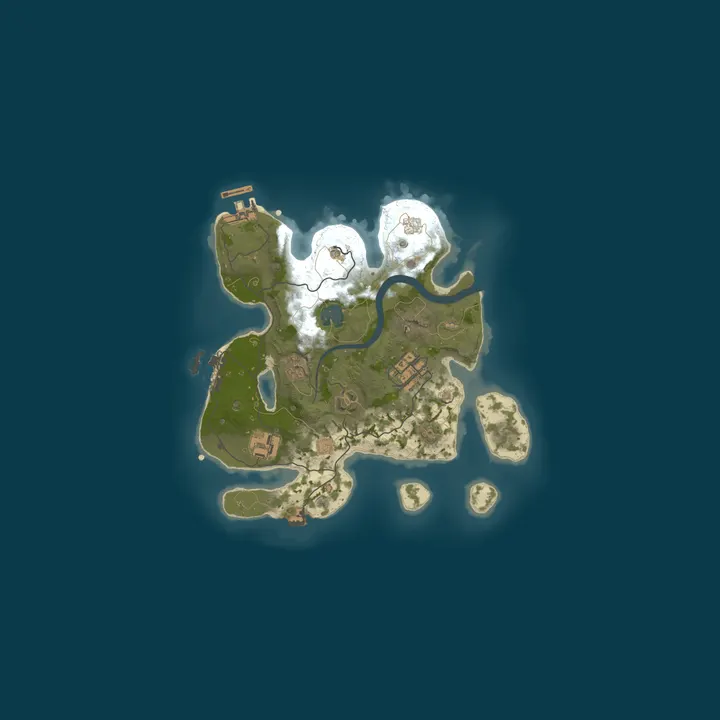 Map of Rust::Hosted by Cybrancee.com
