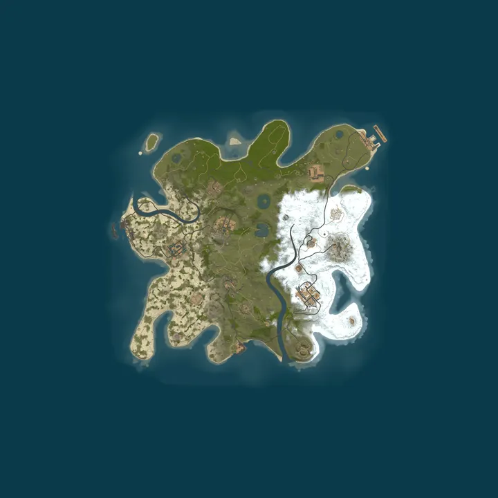 Map of Sloth's Private Rust Server