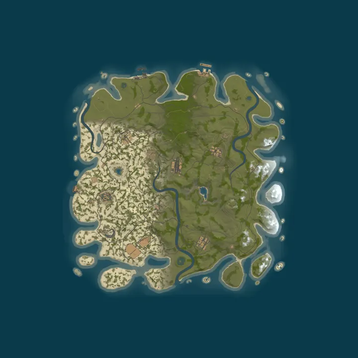 Map of [EU] Uclezia PvE - Events | Raid | Skins | Convoy | Kits