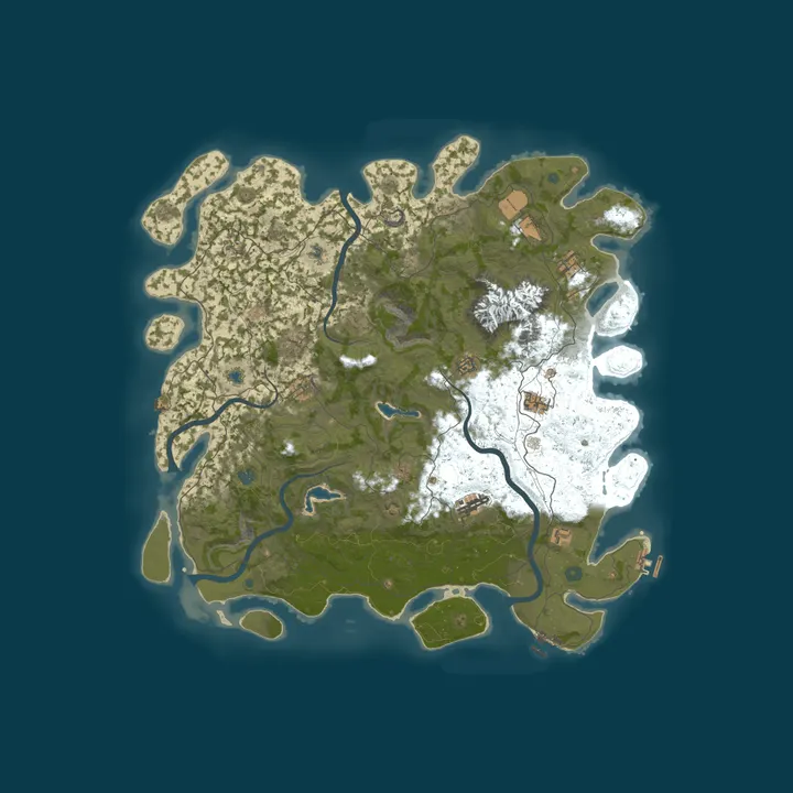 Map of [Oil EU] 2x Monthly | Low upkeep | Large Map | Skilltree | Raid