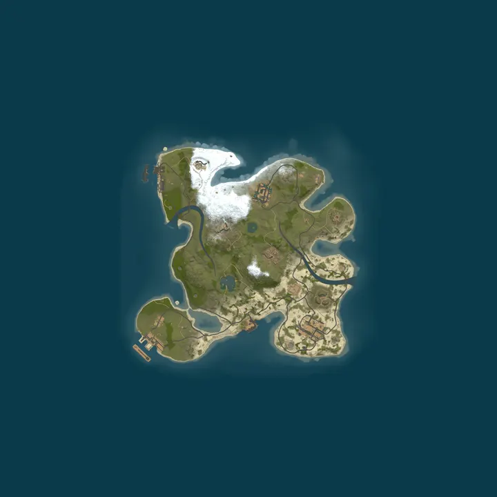 Map of A Shockbyte Rust Server