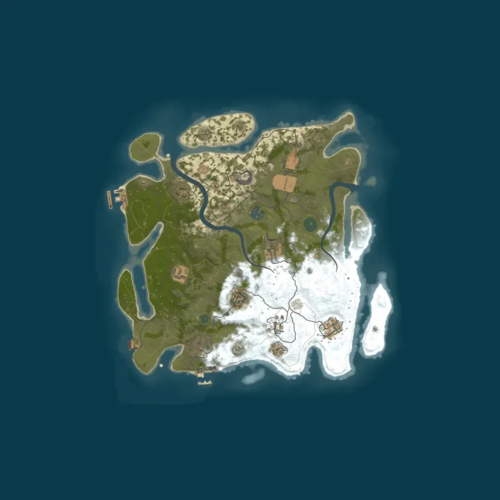 Map of [US] Rust & Ruin | Max 4 | PvPvE | Events |