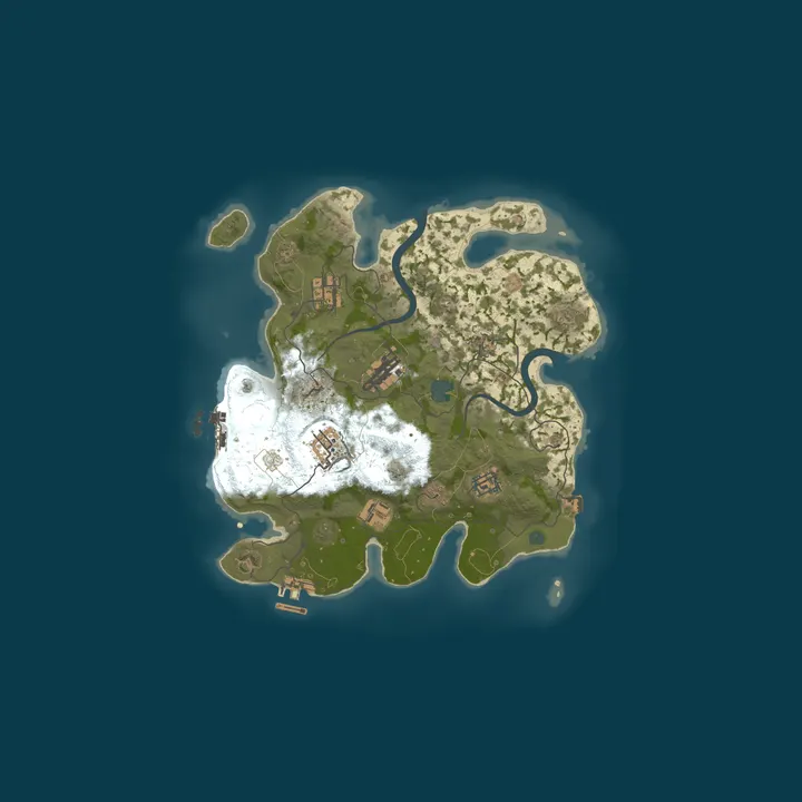Map of [BR] RUST 2X | SOLO/DUO/TRIO | WEEKLY