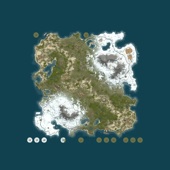 Map of Drafty Kilts 3X PVE+ |Legendarys|Raids|Quests|Zombies|