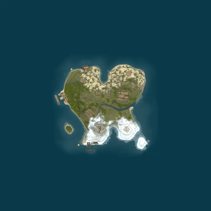 Map of A Shockbyte Rust Server