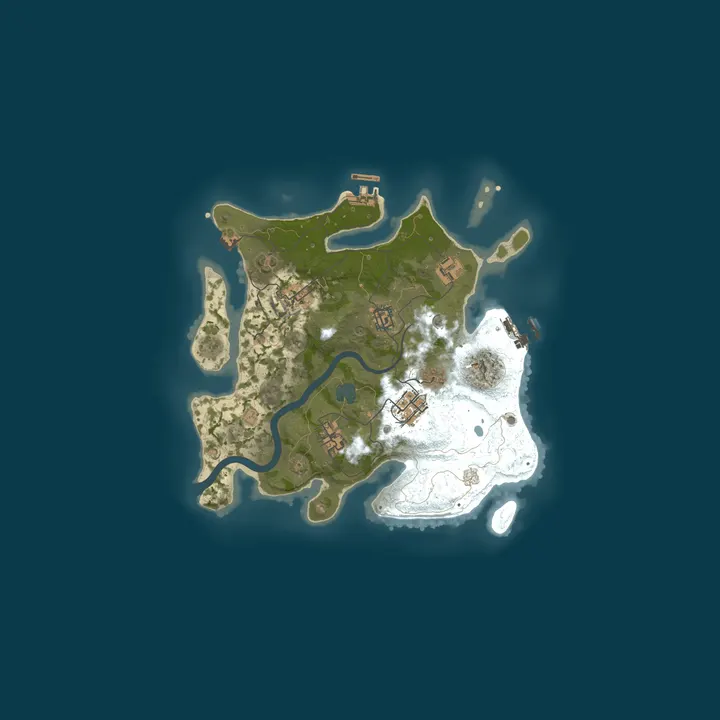 Map of A Shockbyte x Discord Production Rust Server