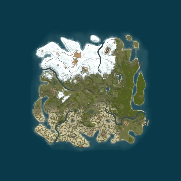 Map of [SEA] RustEZ Pure PvE | Low Decay | No Killing | No Raiding