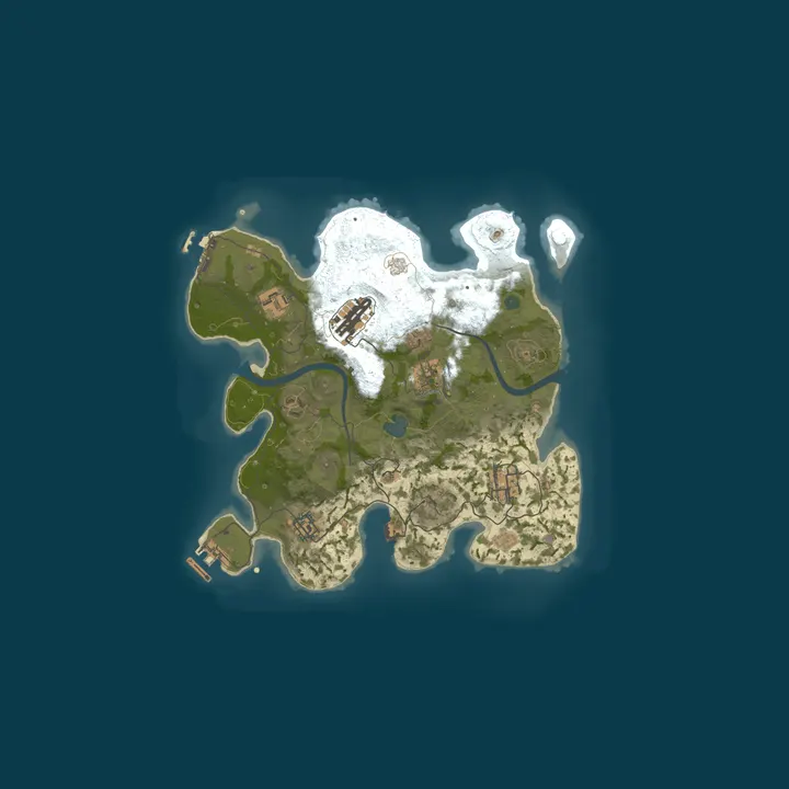 Map of A Shockbyte Rust Server