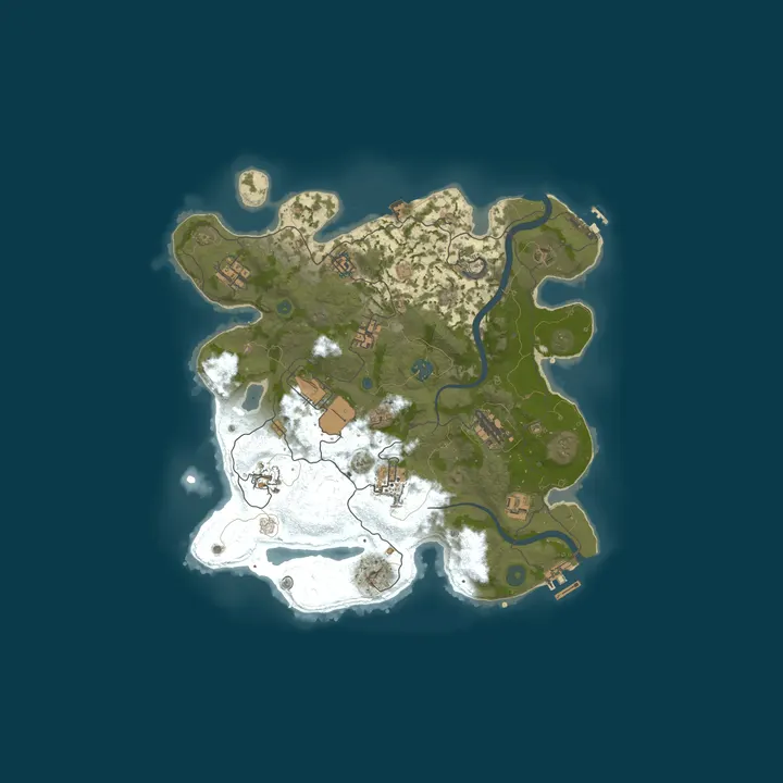 Map of The Rusty Dead PvE 5x | Zombies | RaidableBases | Events