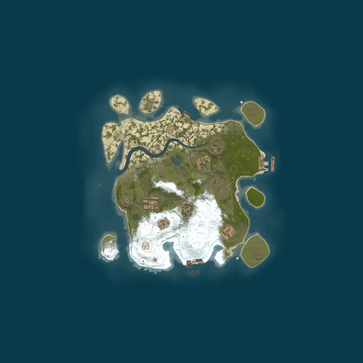 Map of A Shockbyte Rust Server