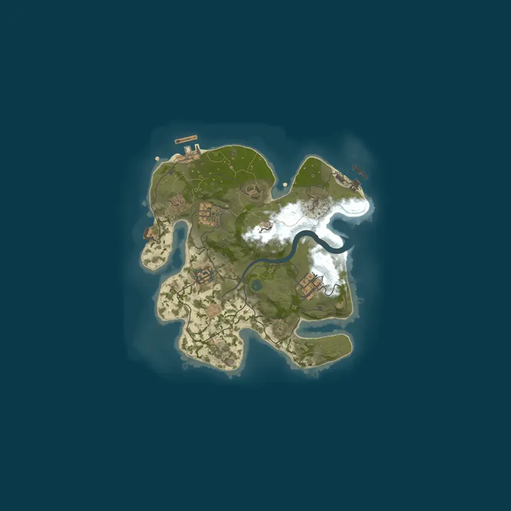Map of FRUITBATTS RUSTY ISLAND