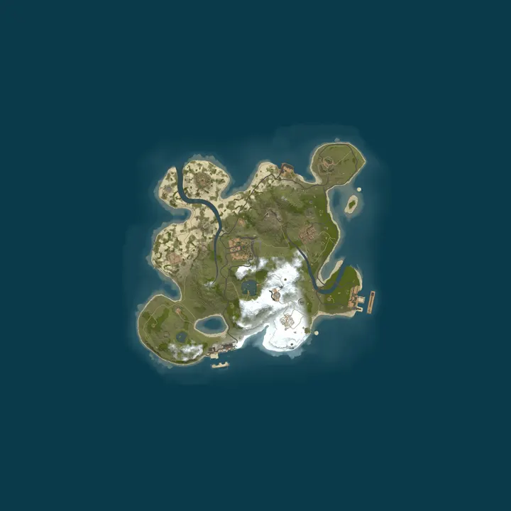 Map of A Shockbyte Rust Server