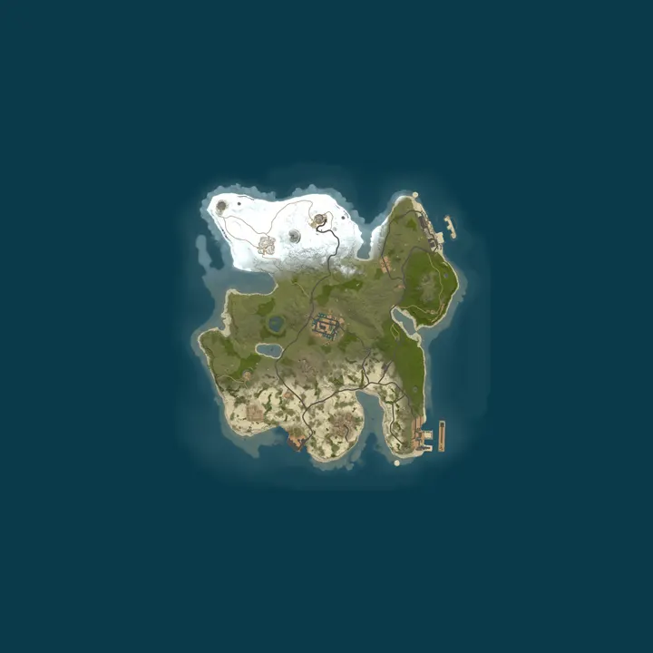 Map of Rogue.gg 3X Duo | Loot+ | Homes | TP | FastCraft | JUST WIPED