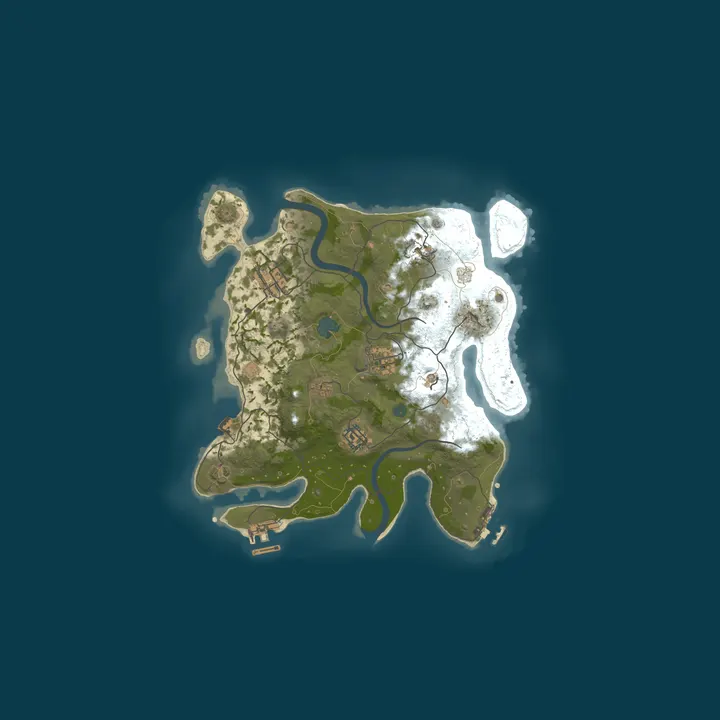 Map of A Shockbyte Rust Server