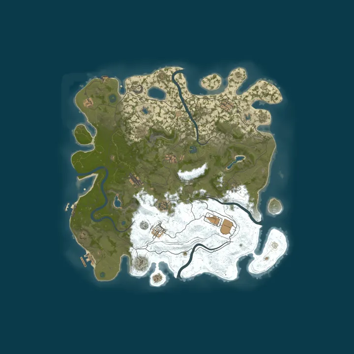 Map of  Khaos Velocity Squad Rust Server