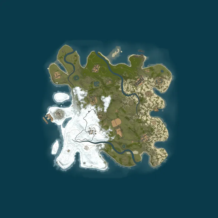 Map of A Shockbyte Rust Server