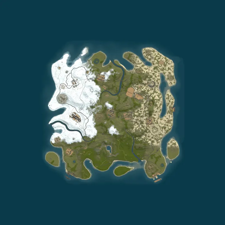 Map of RUST 2X - Solo/Duo/Trio | Vanilla+ | No BP Wipe