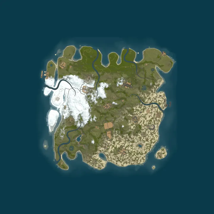 Map of West - NoDecay