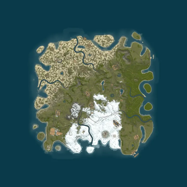 Map of A Shockbyte Rust Server