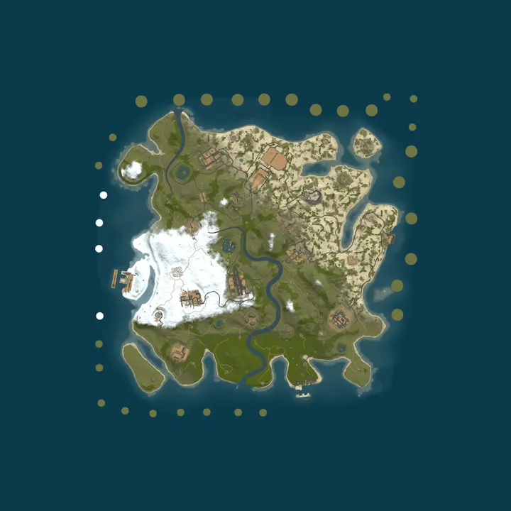 Map of [EU] RustApex PVE 10X| 15+ BOSSES|EPIC WEAPONS|SKILL|RAIDS |BAT