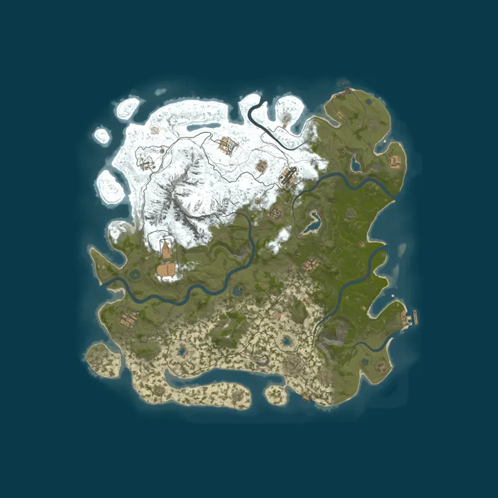 Map of JPN Rust Sever PvE