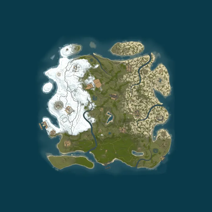 Map of Rust2riches - RPG / PVE/ P2E / Earn CHAD