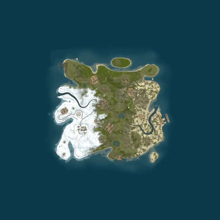 Map of RustSalinas [LATAM] | Solo/Duo | Monthly | 50 Upkeep