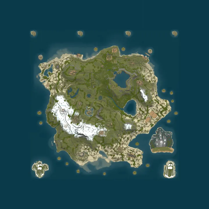Map of Hex EU 1x PVE | Skills | Jetpack | Quests | Raid Bases