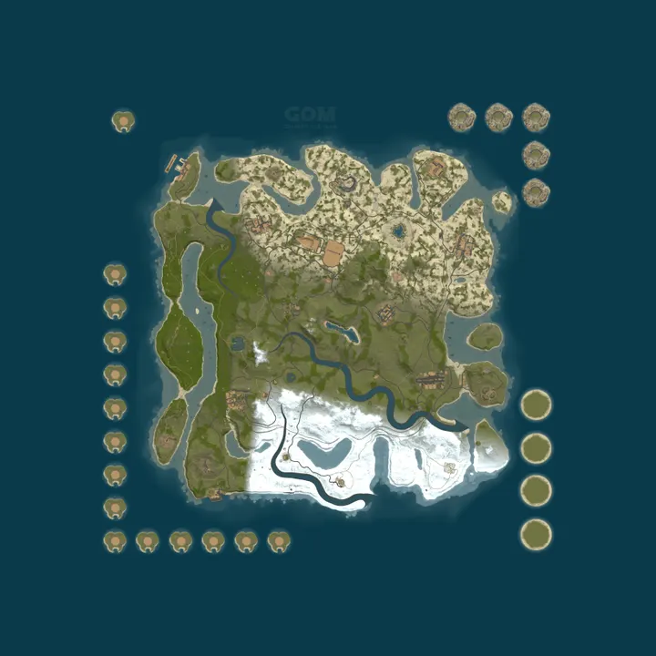 Map of EU GOM 15x PVE Grumpy Old Man |Kits|Skins|BackPack|Shop|Raidabl