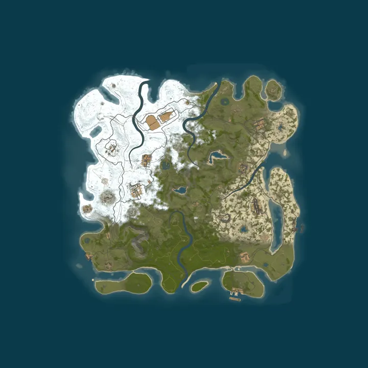 Map of Rustafied.com - Test Server