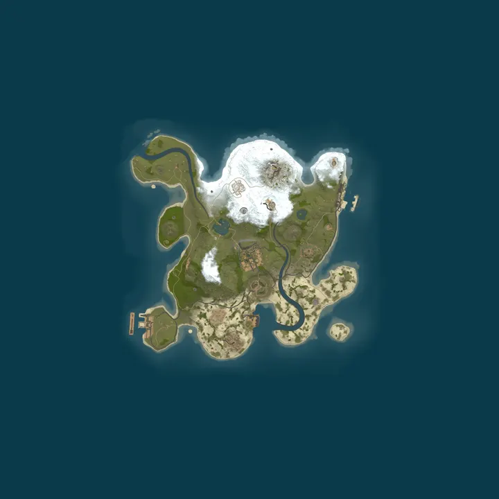 Map of A Shockbyte Rust Server