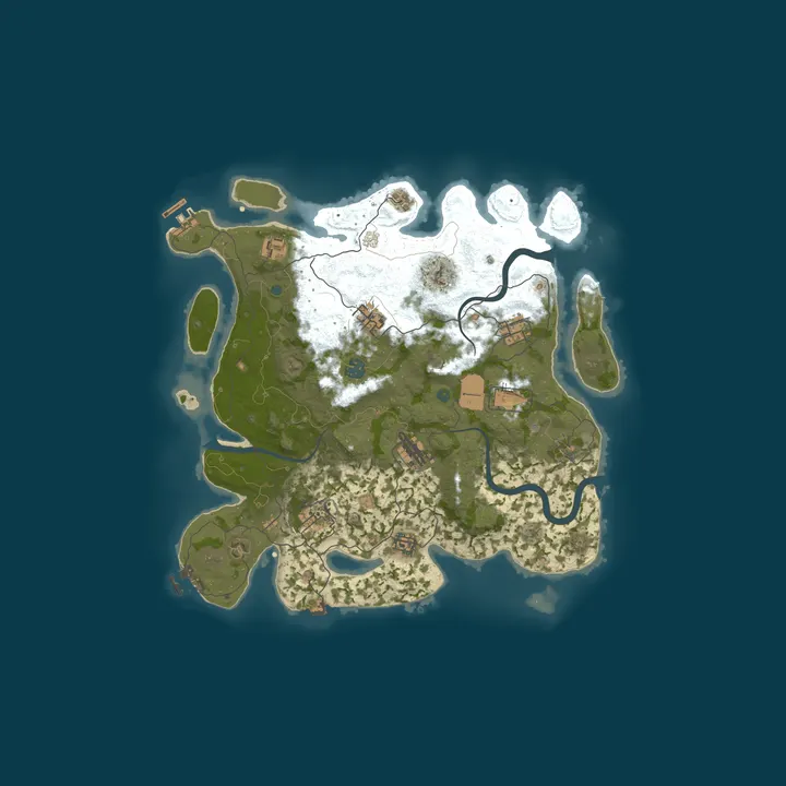 Map of A Shockbyte Rust Server