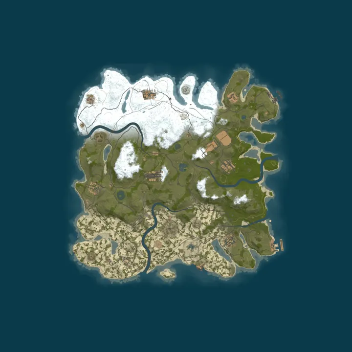 Map of Rust4Noobs #1 | Solo only | Softcore 50% Monthly | No BP Wipe