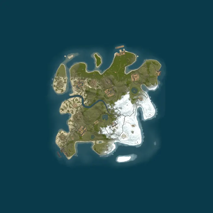 Map of My Rust server | Powered by AMP