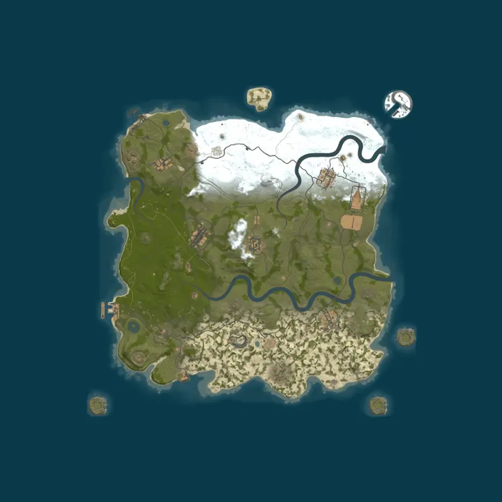 Map of [EU]Royal Family Gaming|3X|PVE/PVP Zones|Monthly|