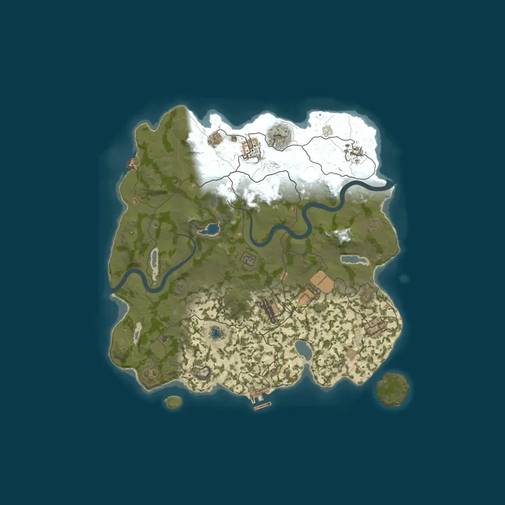 Map of ▶RUST RUSSIA MAX 5 [X5|FPS+|TP|MAGIC] WIPE 12.10◀
