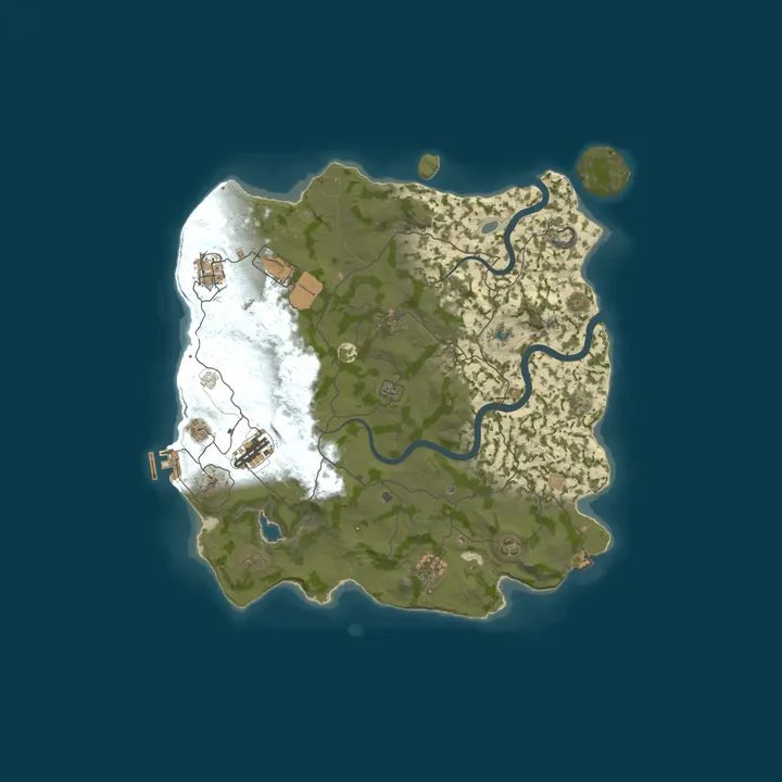 Map of ▶RUST RUSSIA MAX 2 [X5|FPS+|TP|CASTA] WIPE 13.10◀