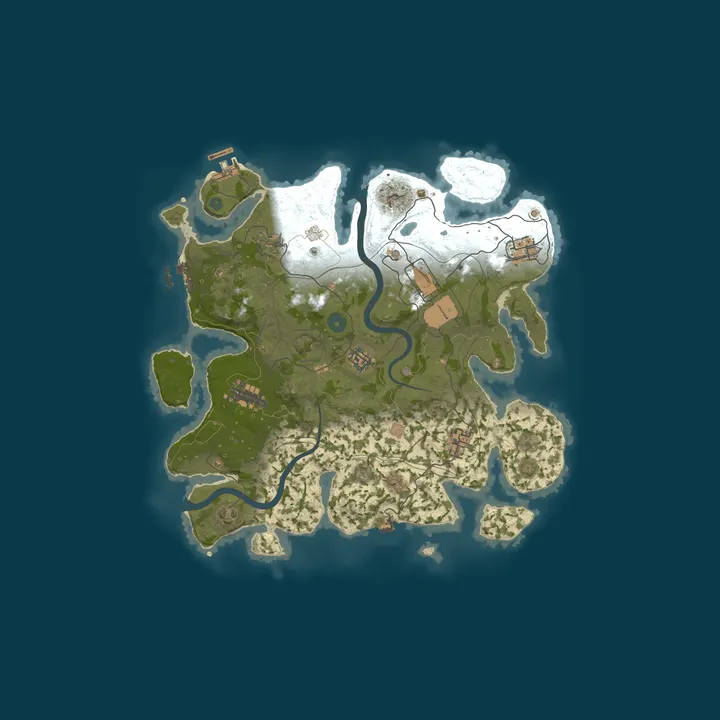 Map of Hustle Rust - [2X, VANILLA]