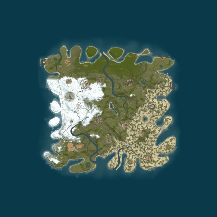 Map of ПВЕ РУСЫ ПРОТИВ ЯЩЕРОВ [ PVE C ЗОМБИ ]